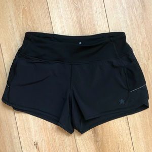 Black Athleta Lined Running Shorts (XS)
